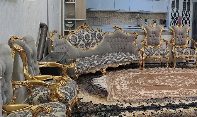 مبل سلطنتی ۷ نفره بدون میز|مبلمان خانگی و میز عسلی|تربت‌حیدریه, دیزقند|دیوار