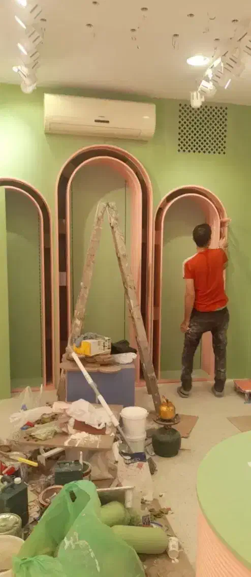 رنگ آمیزی ساختمان.رنگ کاری.نقاشی ساختمان|خدمات پیشه و مهارت|اهواز, کوی مهدیس|دیوار