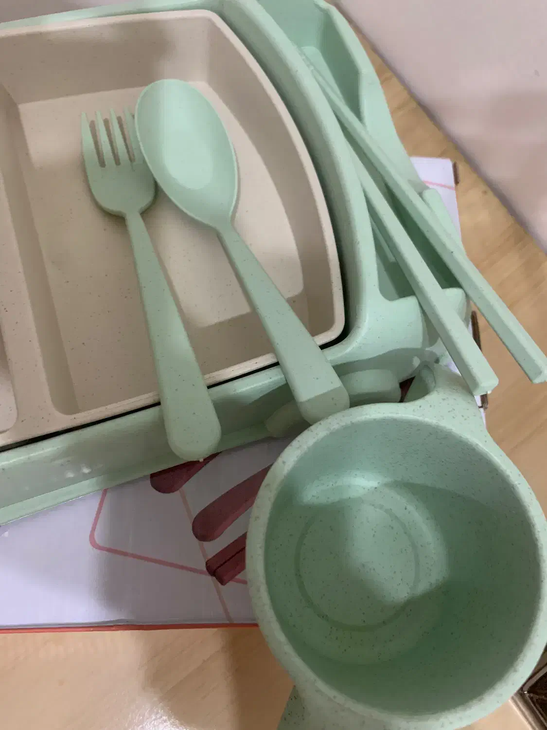 ظرف غذاخوری کودک برند کره ای بامبو|اسباب و اثاث بچه|تهران, مجیدآباد|دیوار