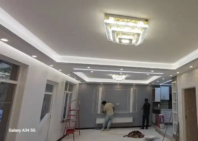 اجرای کناف .ترمووال.ماربل شیت.لاین نوری.کاغذدیواری|خدمات پیشه و مهارت|تبریز, |دیوار