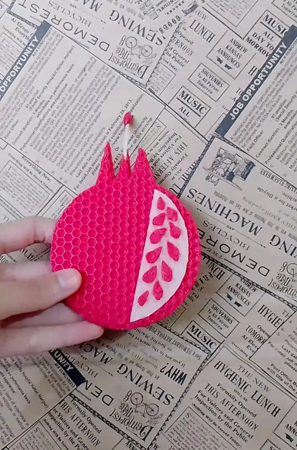 شمع شب یلدا|صنایع دستی و سایر لوازم تزئینی|مرزیکلا, |دیوار