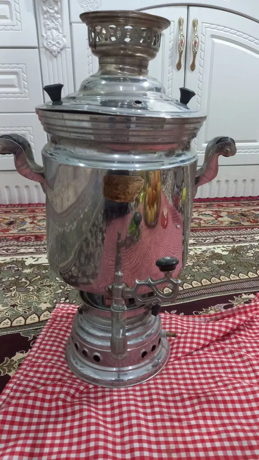 سماور استیل ۱۰ لیتری|سماور، چای‌ساز، قهوه‌ساز|ماکو, |دیوار