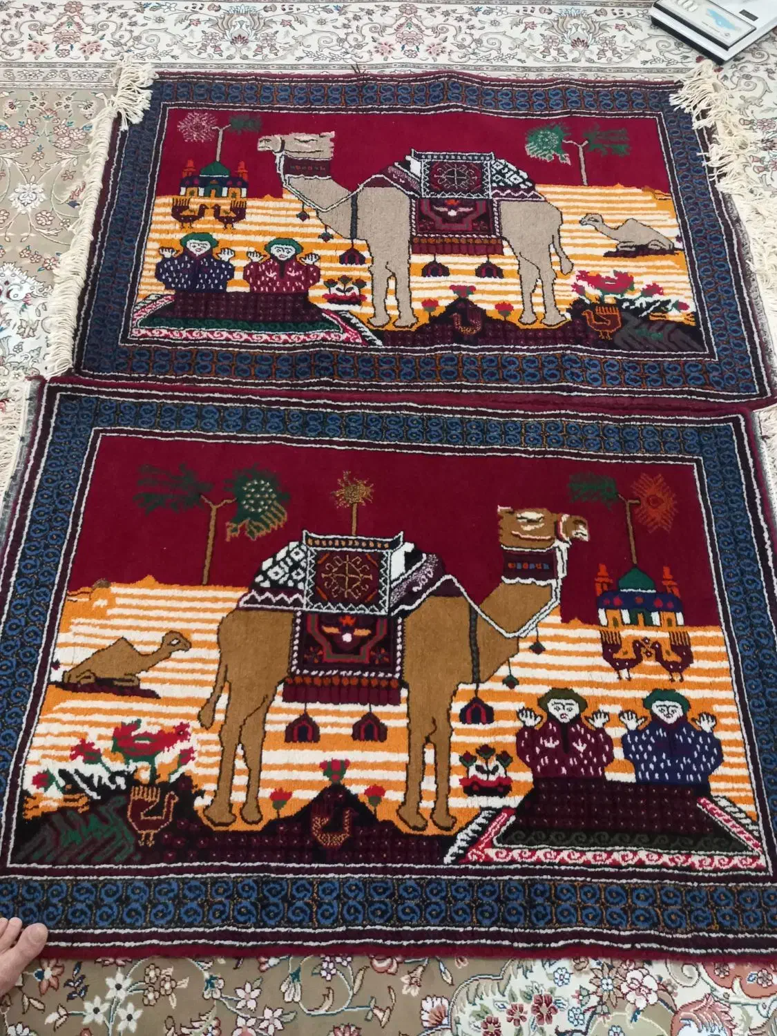 قالی|فرش|جلگه ماژان, |دیوار