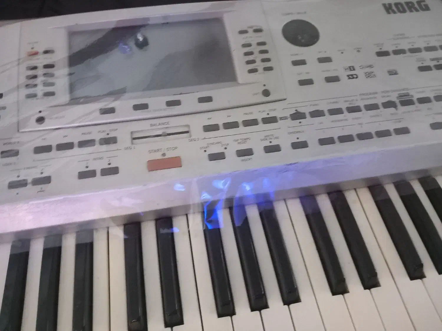 ارگKORG pa80/ فلش ۴لبه/زیبا کاوردار|پیانو، کیبورد، آکاردئون|گرگان, |دیوار