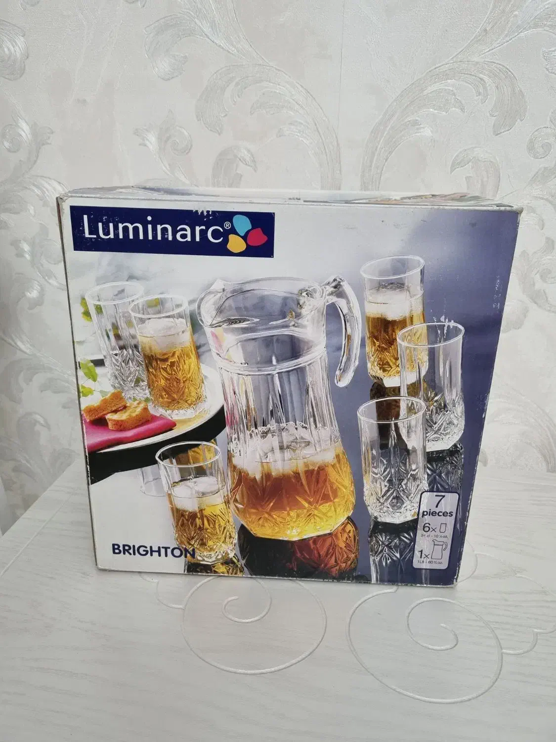 پارچ و لیوان امپراطوری،فرانسه اصل،لومینارک|ظروف سرو و پذیرایی|محمدشهر, محمدشهر|دیوار