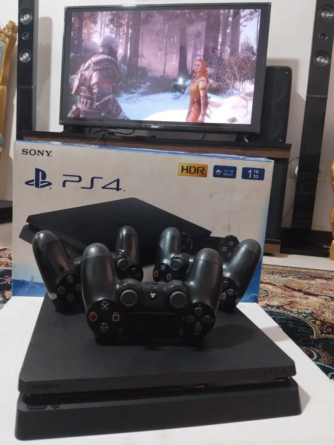 PS4 اسلیم سه دسته ورژن اروپا|کنسول، بازی ویدئویی و آنلاین|هشتگرد, هشتگرد قدیم|دیوار