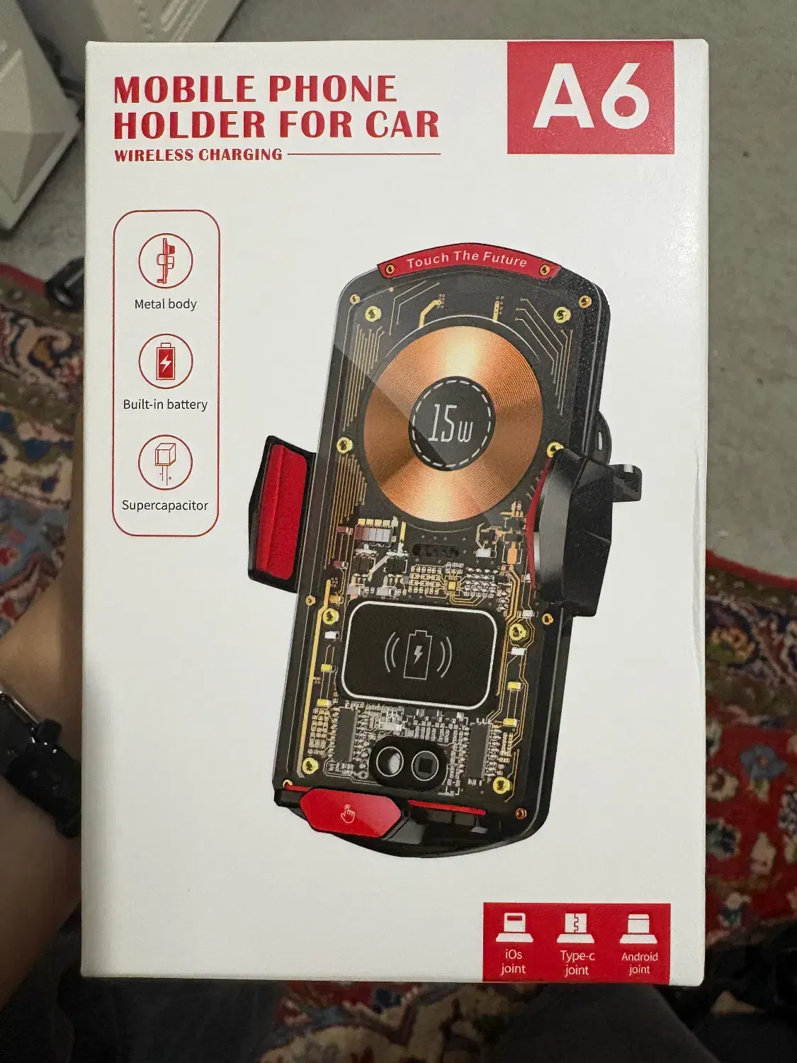 پایه نگهدارنده و شارژر بی سیم گوشی موبایل مدل A6|لوازم جانبی موبایل و تبلت|اندیشه, شهرک صدف|دیوار