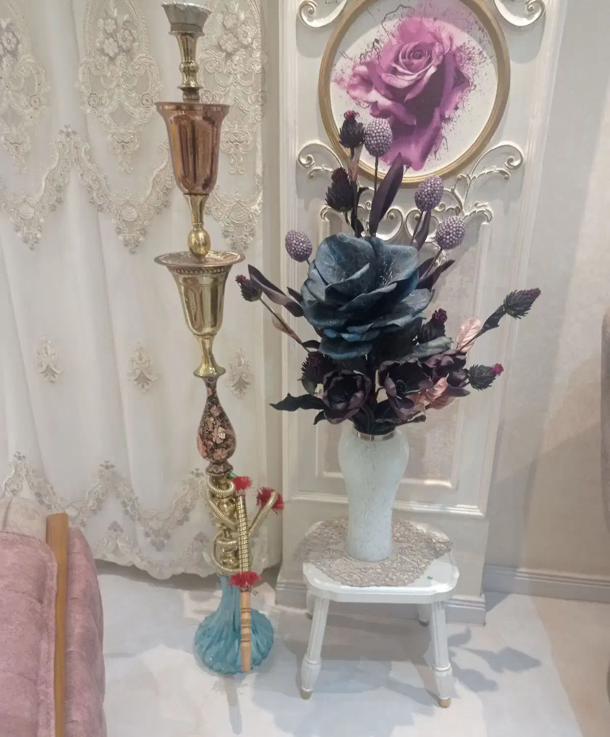 قلیان تنه برنز|کلکسیون و سرگرمی|اردبیل, |دیوار