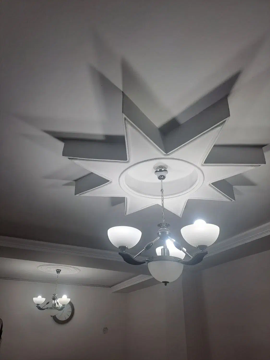 لوستر|لوستر و چراغ آویز|وحیدیه, |دیوار