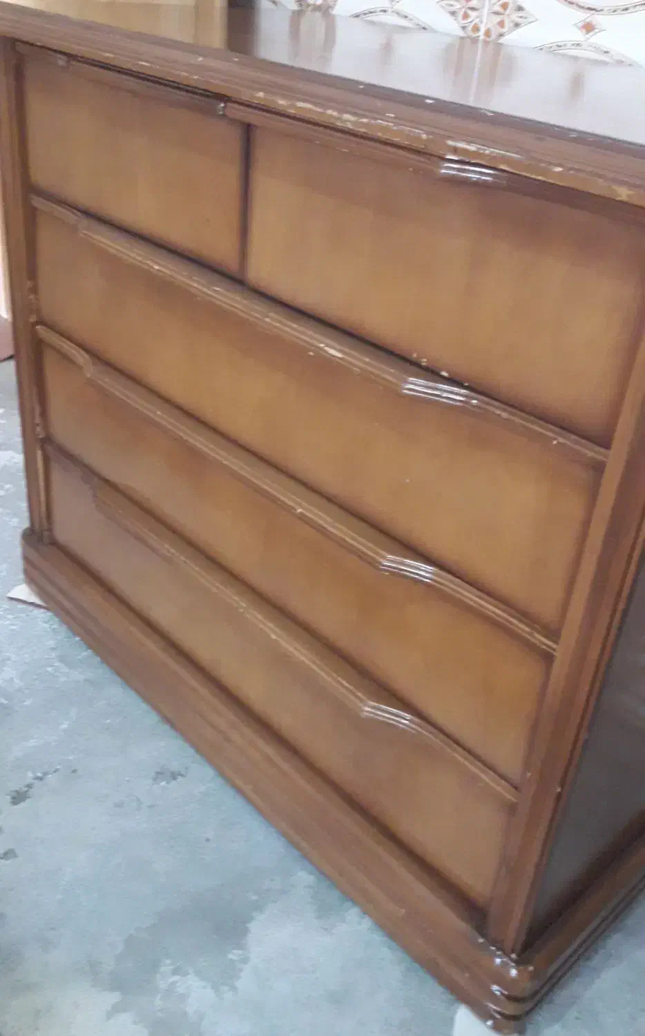 دراورچوبی۵کشو|جاکفشی، کمد، دراور|آق قلا, |دیوار