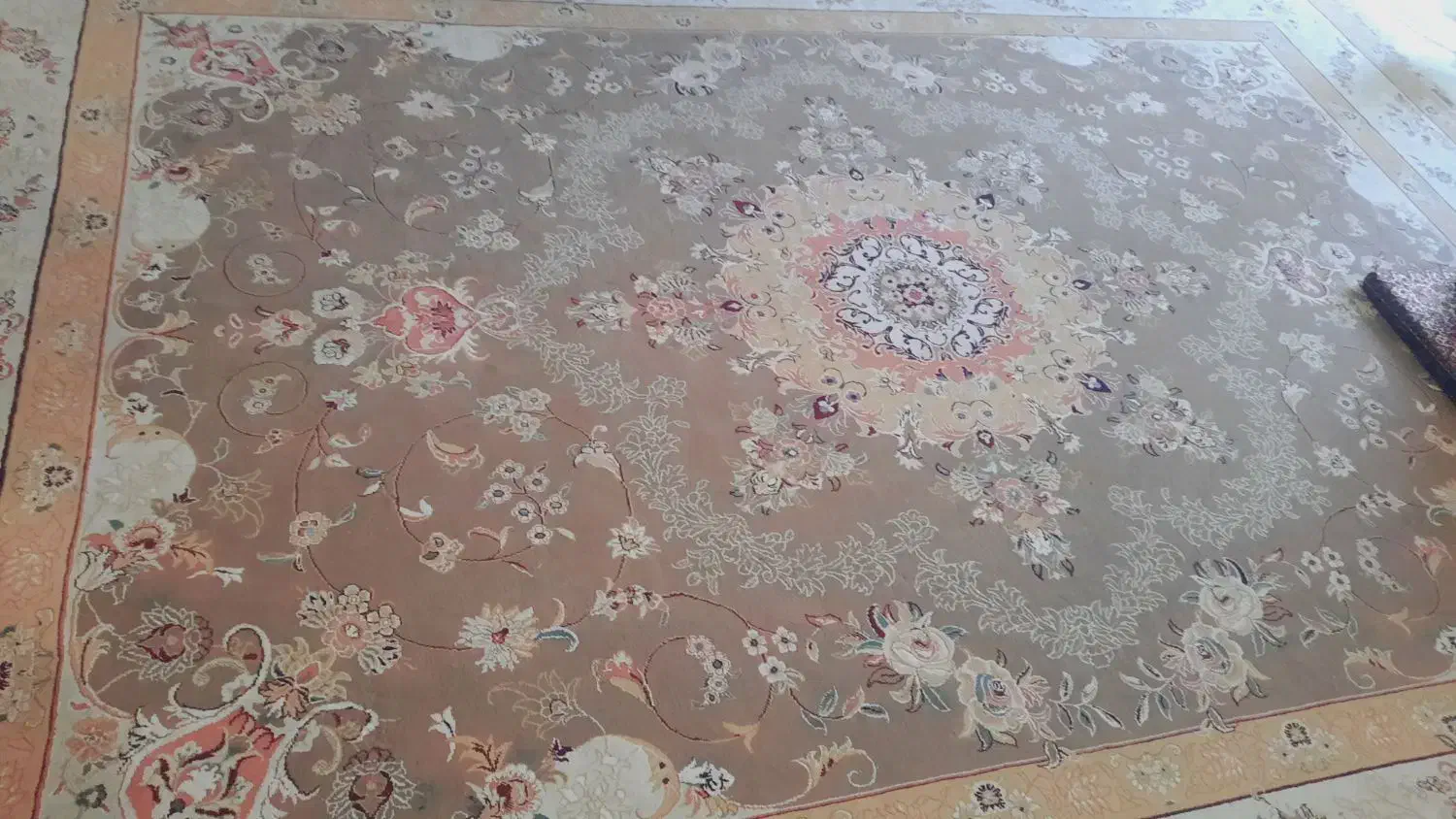 قالی ۳ در ۴ دو عدد گردویی|فرش|کاشمر, |دیوار