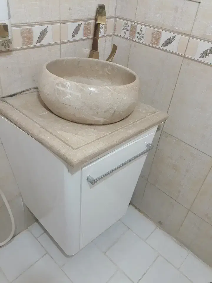 روشویی کابینتی صفحه سنگ به همراه شیر|لوازم سرویس بهداشتی|تهران, شهید رجایی|دیوار