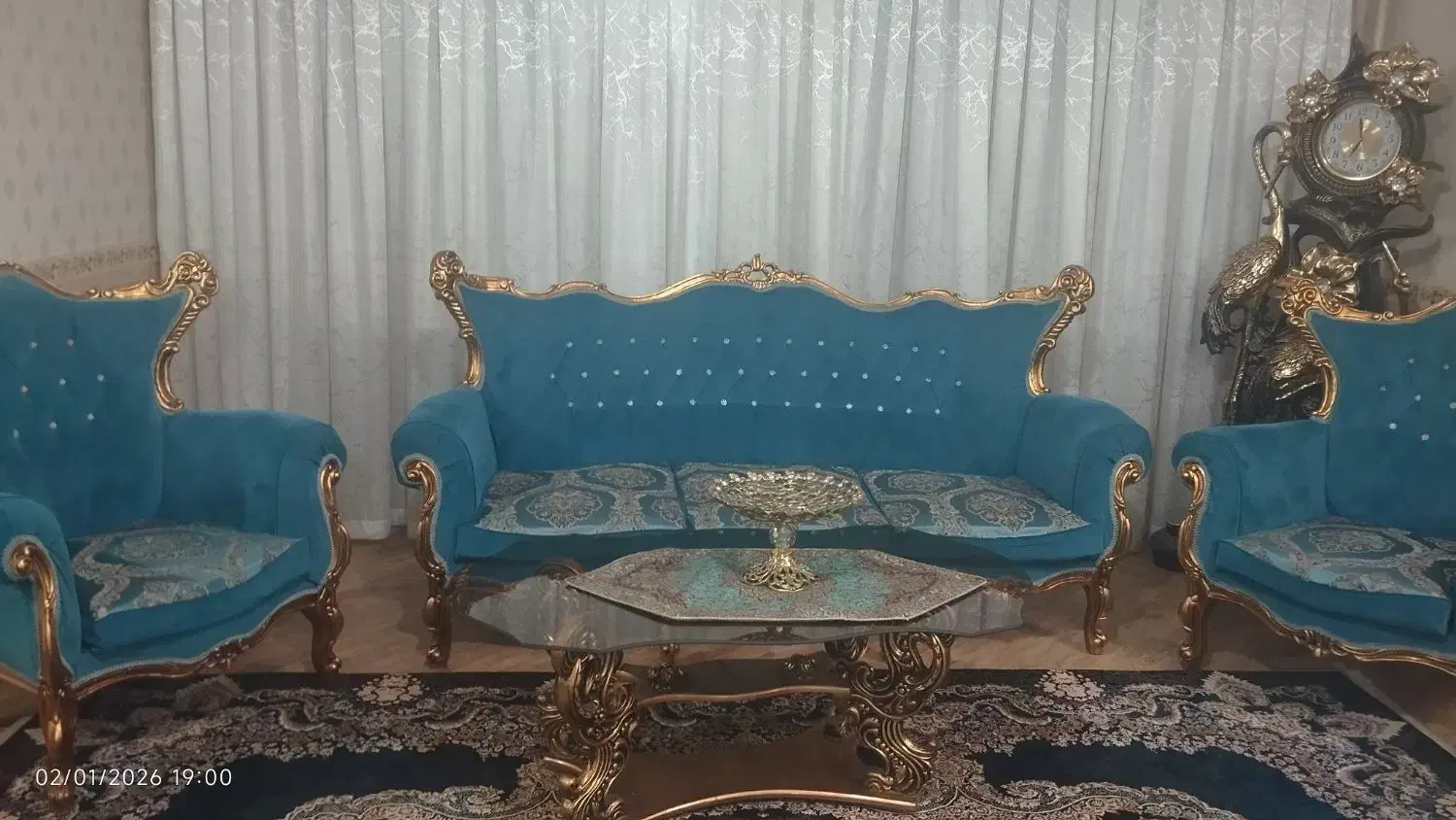 مبل کلاسیک 9نفره|مبلمان خانگی و میز عسلی|صفادشت, |دیوار