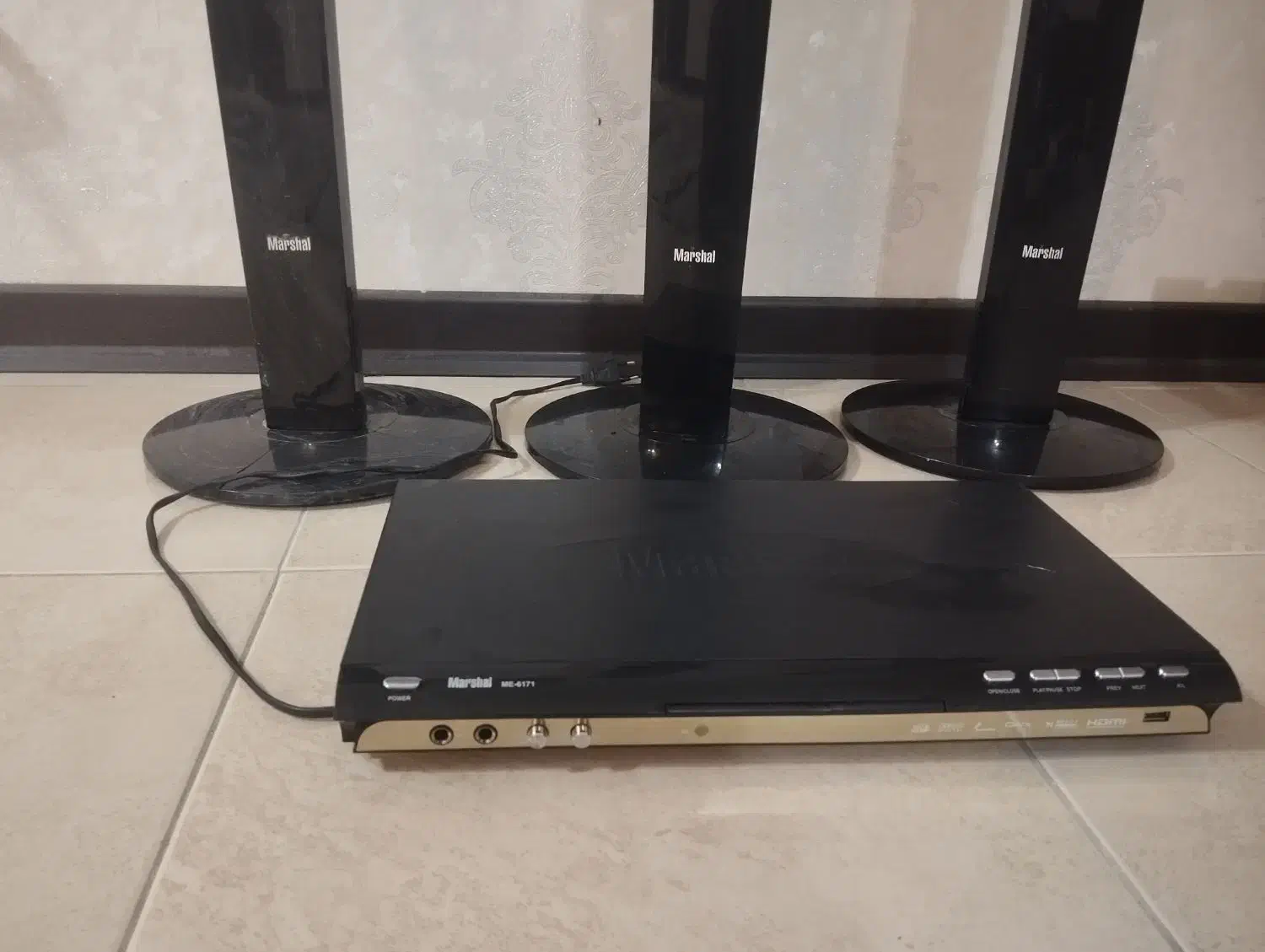 دستگاه DVDمارشال وچرخ خیاطی برقی|پخشکننده DVD و ویدیو|مبارکه, |دیوار