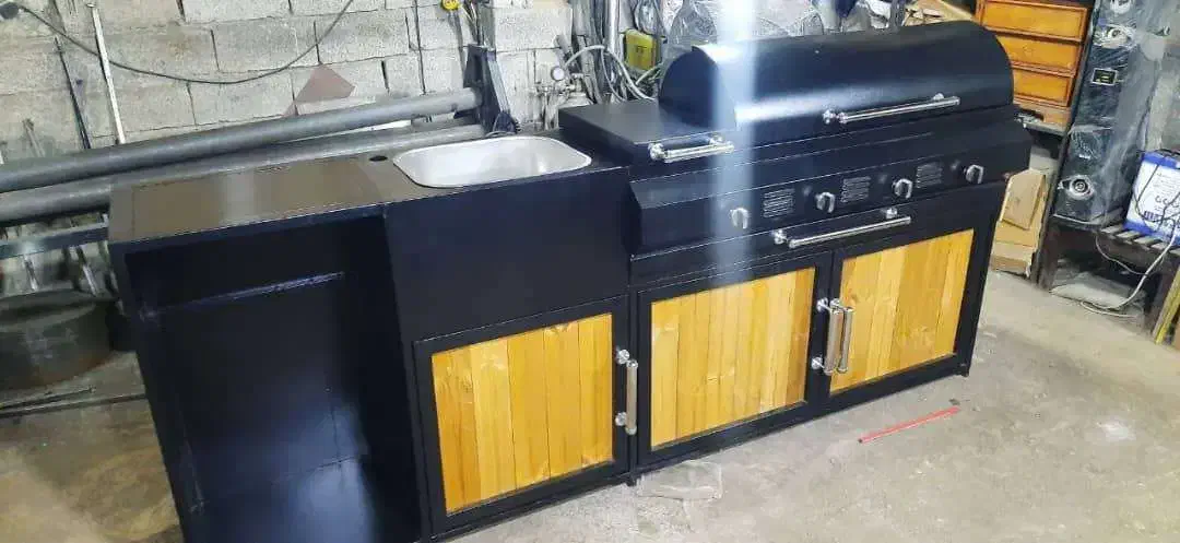 باربیکیو با سینک کابینت پلوپز سرخ کن|اجاق گاز و لوازم برقی پخت‌وپز|کرج, جهان‌شهر|دیوار