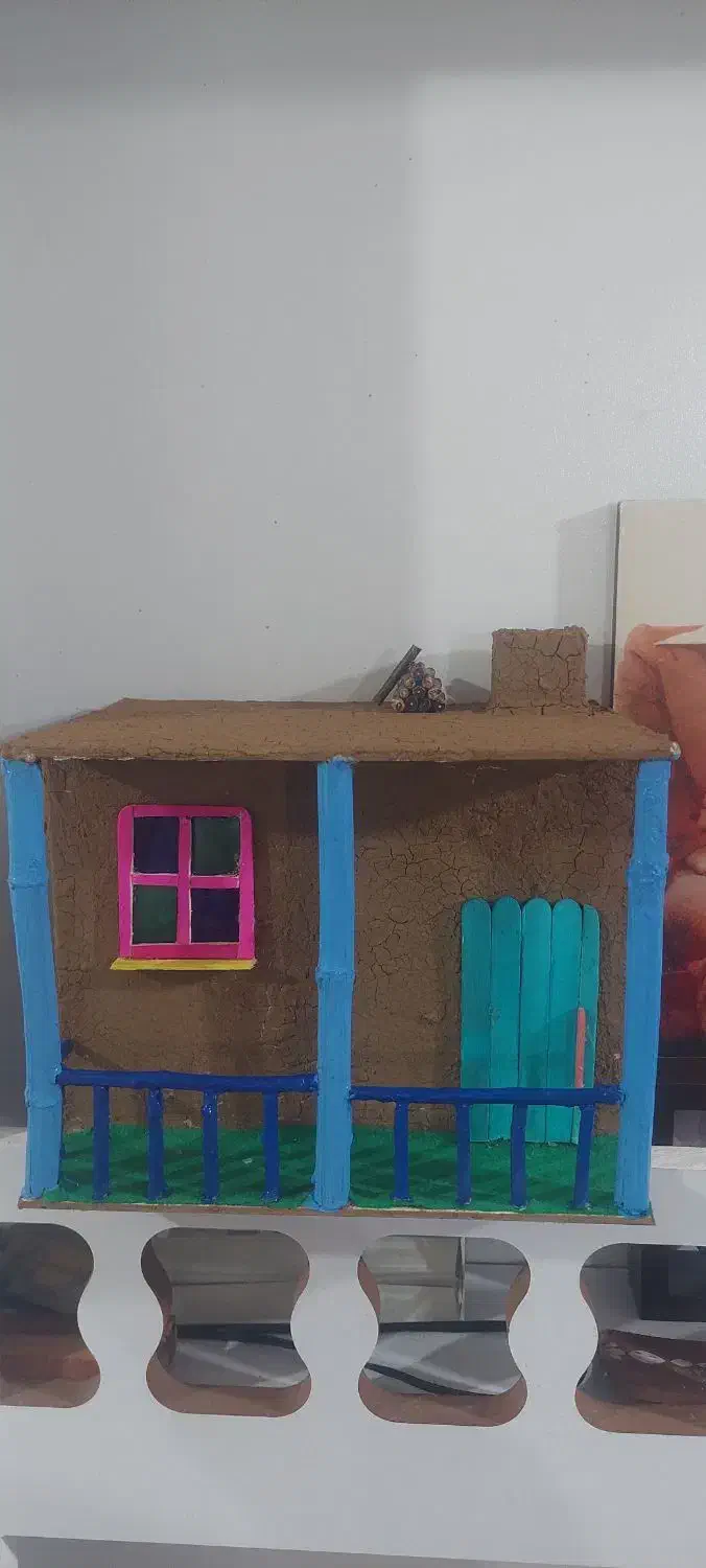 سازه دست با کاهگل ساز سنتی  جا عودی|مجسمه، تندیس، ماکت|رشت, کوی فرهنگیان|دیوار