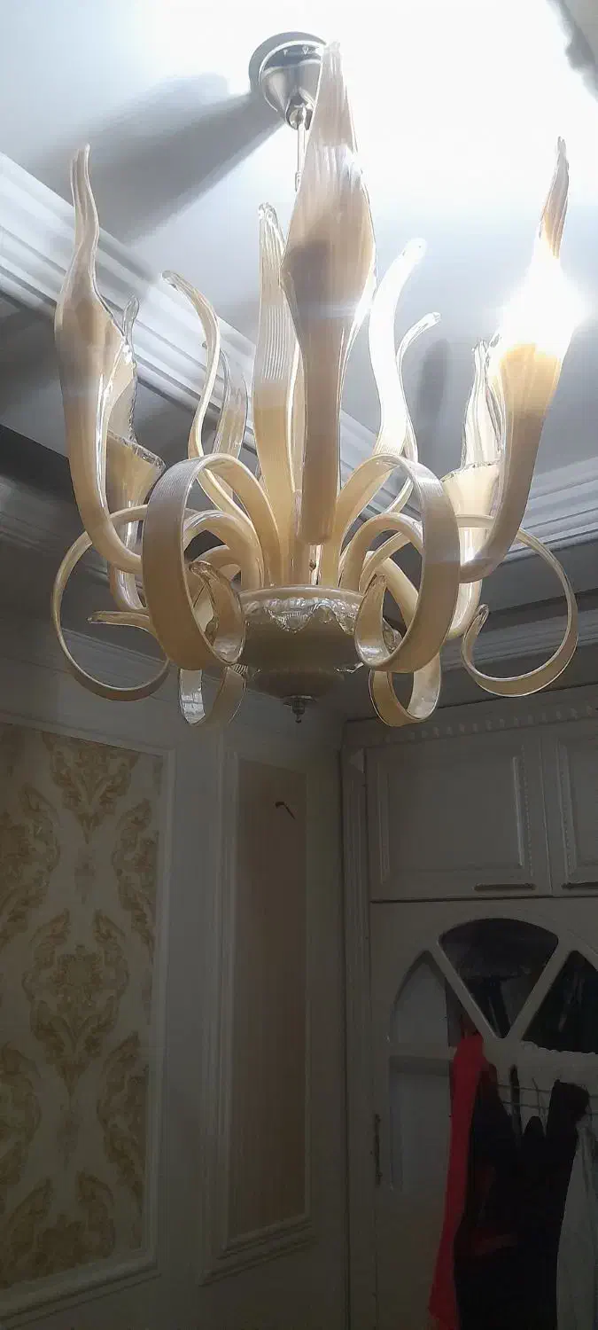 لوستر بلوری و کریستالی سالم و تضمینی|لوستر و چراغ آویز|تهران, اختیاریه|دیوار