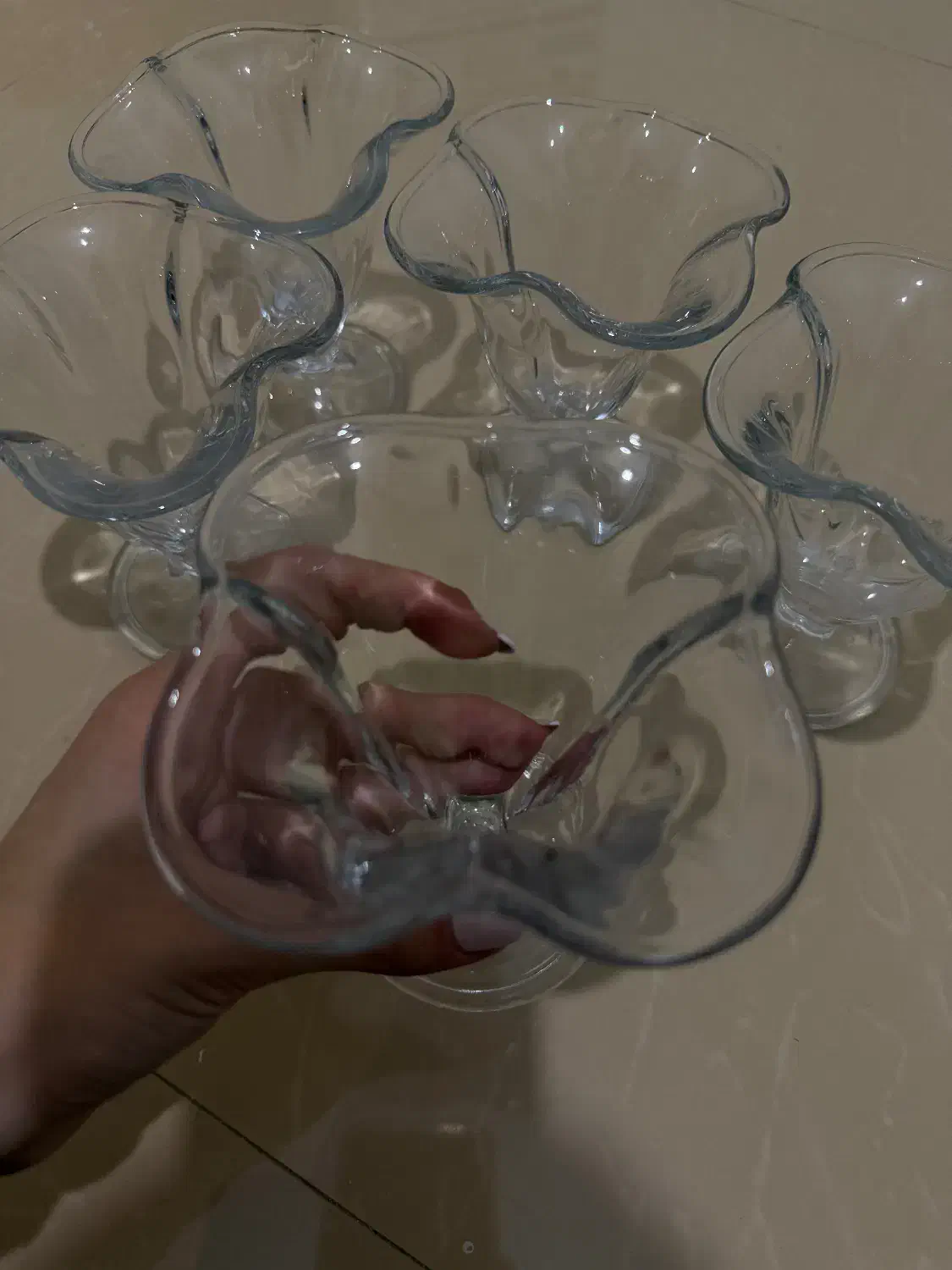 ظرف  بستنی خوردی و دسر و ژله شیشه ای|ظروف سرو و پذیرایی|تهران, امانیه|دیوار