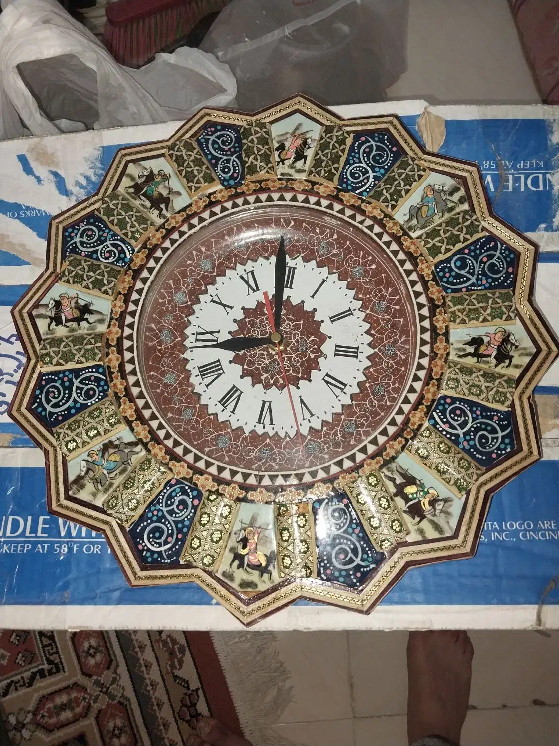 ساعت سنتی خاتم|ساعت دیواری و تزئینی|شهرکرد, |دیوار