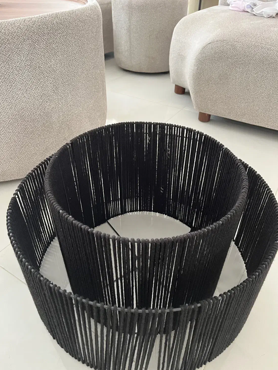 فروش لوستر مکرومه دست باف|لوستر و چراغ آویز|اردبیل, |دیوار