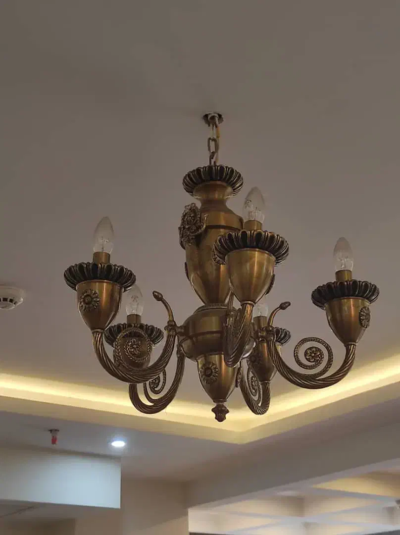 لوستر برنجی|لوستر و چراغ آویز|تهران, یوسف‌آباد|دیوار