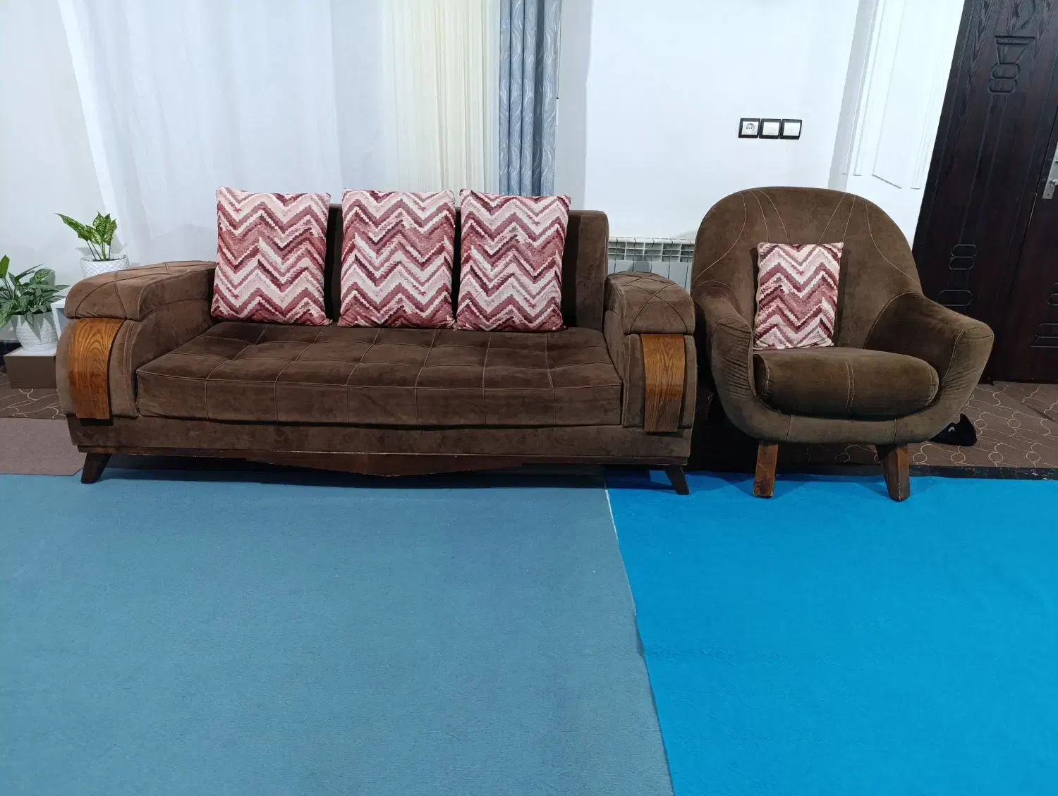 مبل هفت نفره|مبلمان خانگی و میز عسلی|اسالم, |دیوار