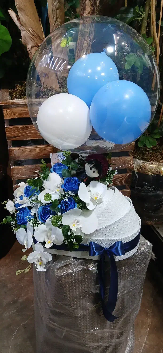 باکس گل مصنوعی گهواره ای نوزاد|گل مصنوعی|قم, باجک یک|دیوار