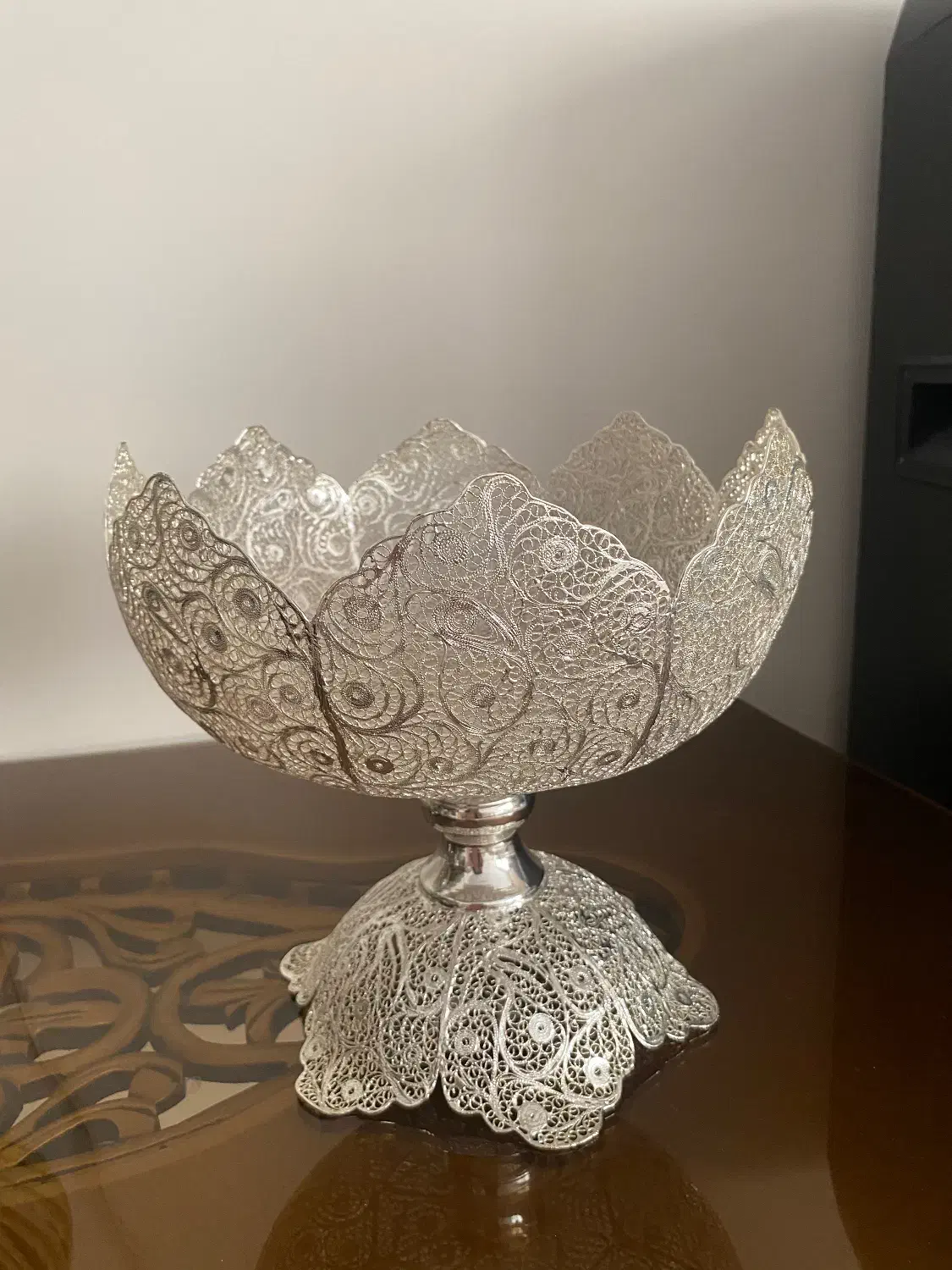 ظرف ملیله کاری آبکاری نقره|ظروف سرو و پذیرایی|تهران, شهرک المهدی|دیوار