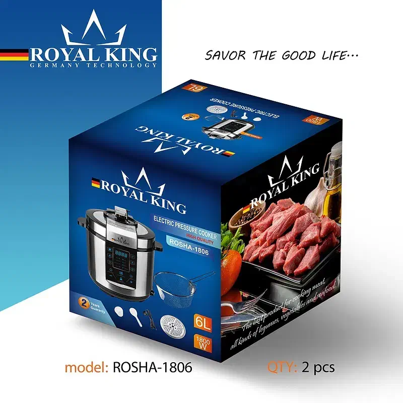 زودپز(مولتی کوکر)برقی رویال کینگ 6لیتریROHSA1806|اجاق گاز و لوازم برقی پختوپز|برازجان, |دیوار