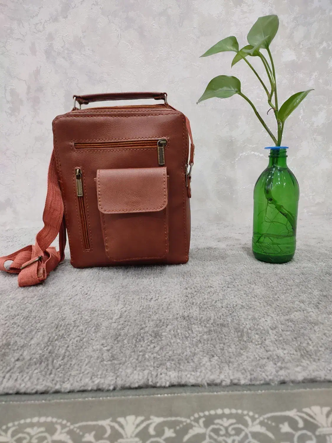 کیف وکمربند وکیف جیبی چرم مصنوعی دست دوز|کیف، کفش، کمربند|فولادشهر, B7|دیوار