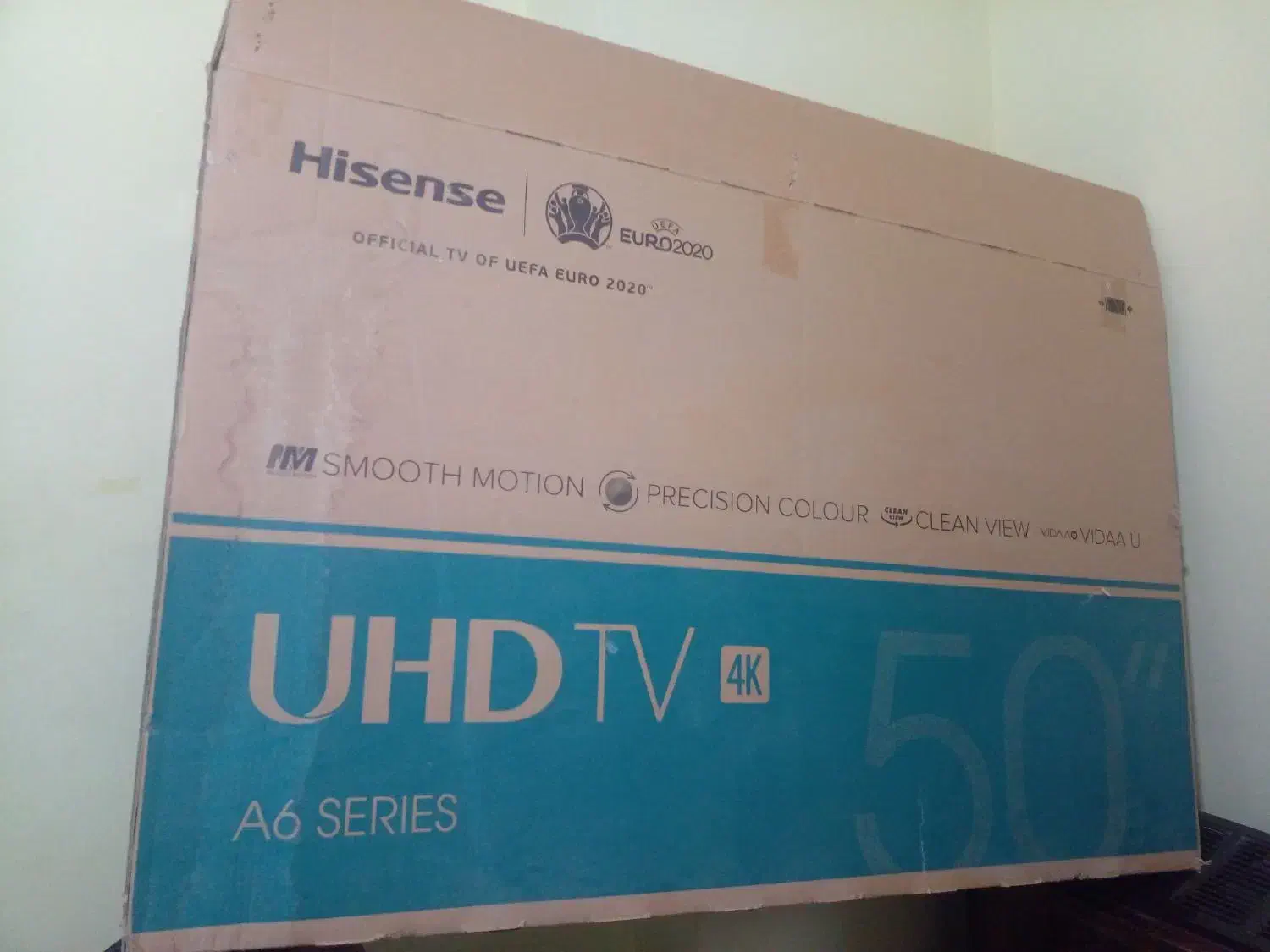 یک عدد کارتن تلوزیون  هایسنس  ۵۰ اینچ|تلویزیون و پروژکتور|مشهد, کوی المهدی|دیوار