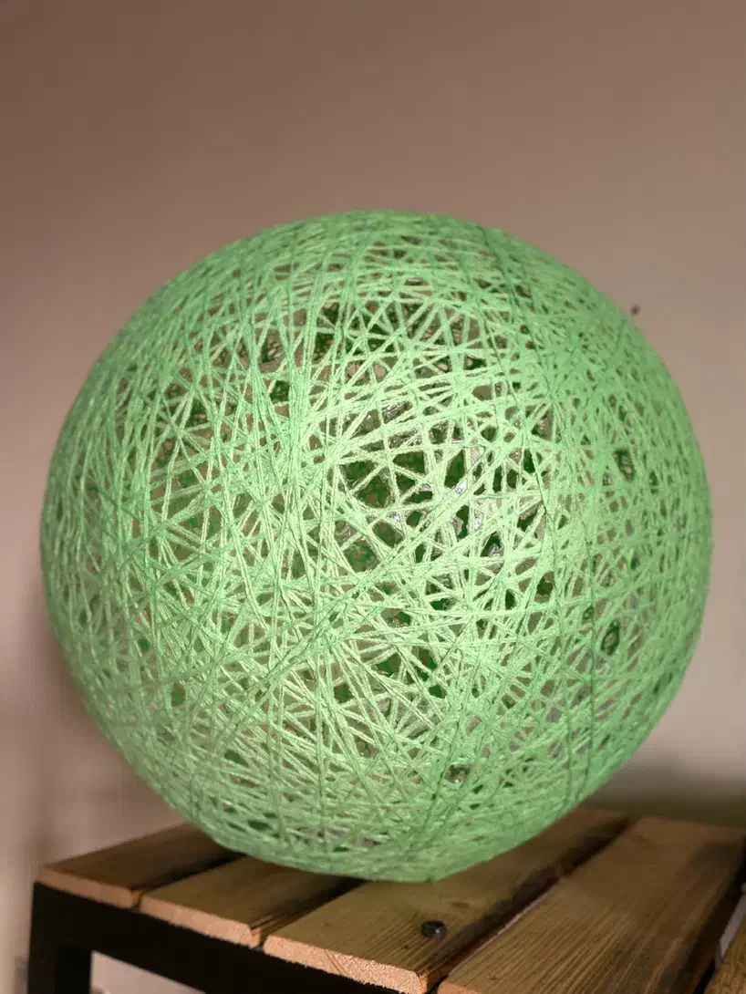 اباژور نخ ریسی String Ball Lampshade|چراغ خواب و آباژور|مشهد, تربیت (صدف)|دیوار