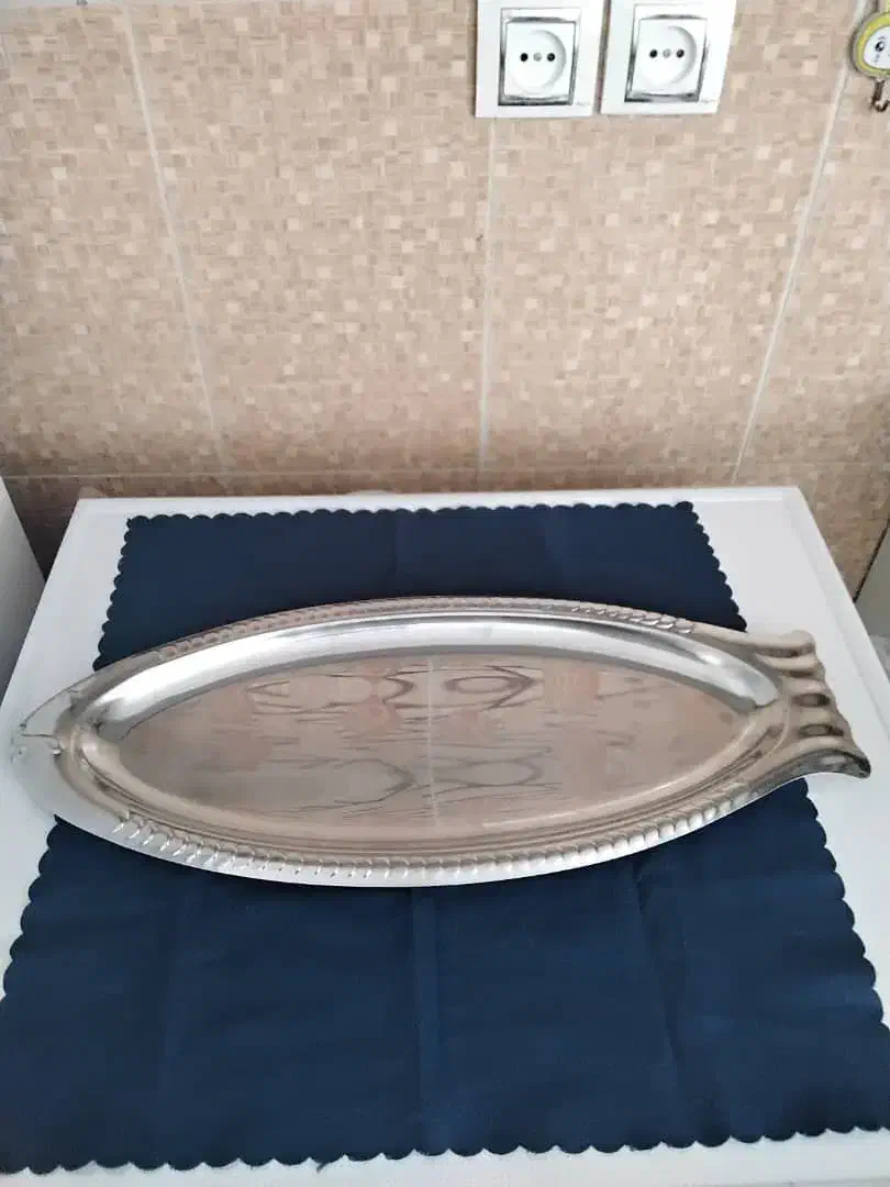 دیس گلسرخی دیس استیل قدیمی|ظروف سرو و پذیرایی|شیراز, جوادیه|دیوار