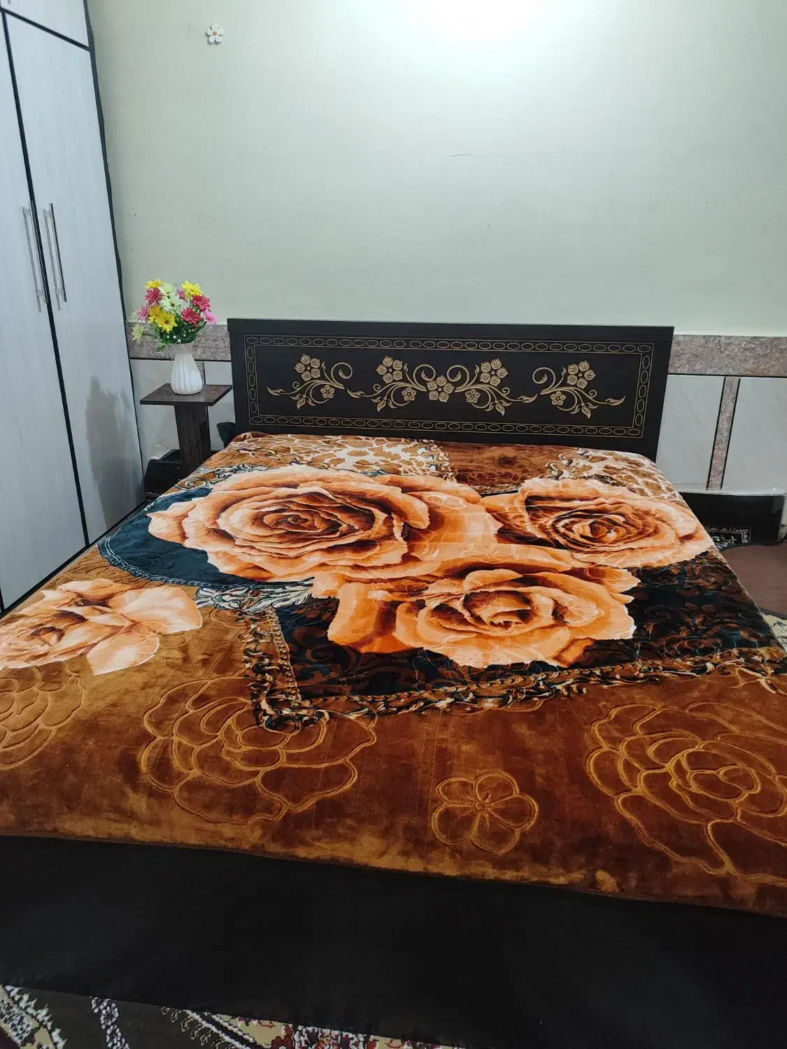 تختخواب2نفره چراغ دار|تخت و سرویس خواب|اهواز, فاز ۱ پادادشهر|دیوار