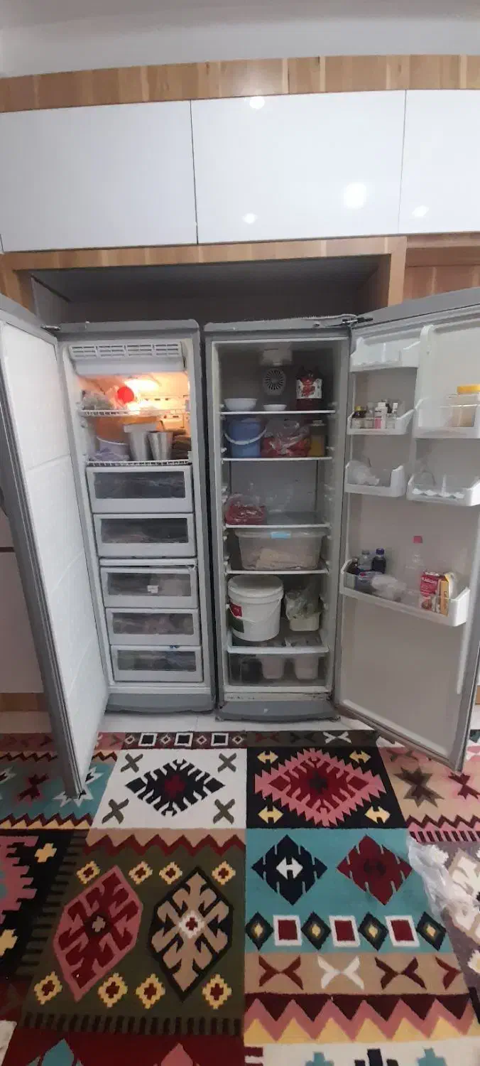 یخچال دو قلو  رنگ نقره ای|یخچال و فریزر|الوند, |دیوار