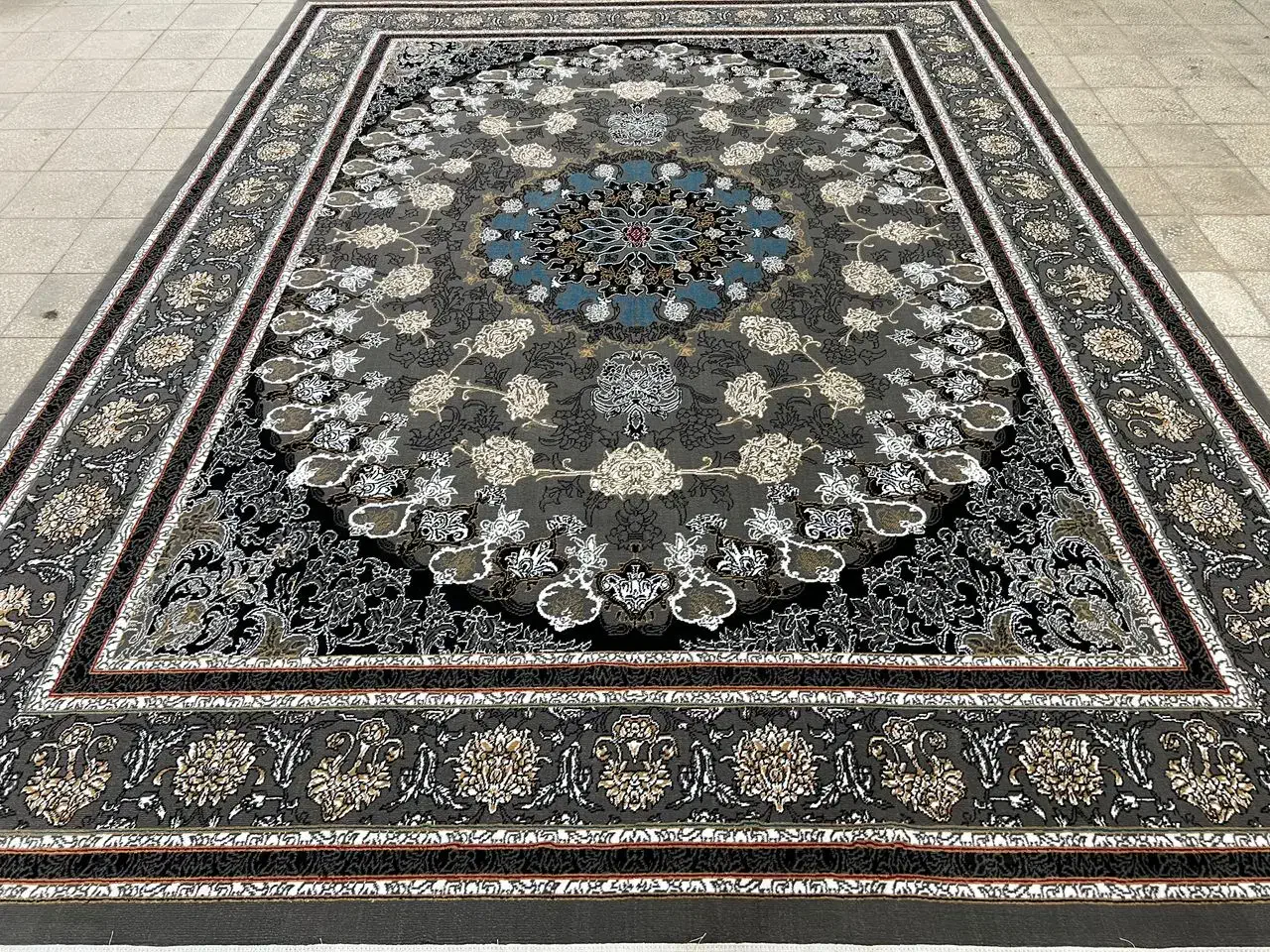 قالی فرش سبک بافت کاشان///|فرش|کرمان, |دیوار