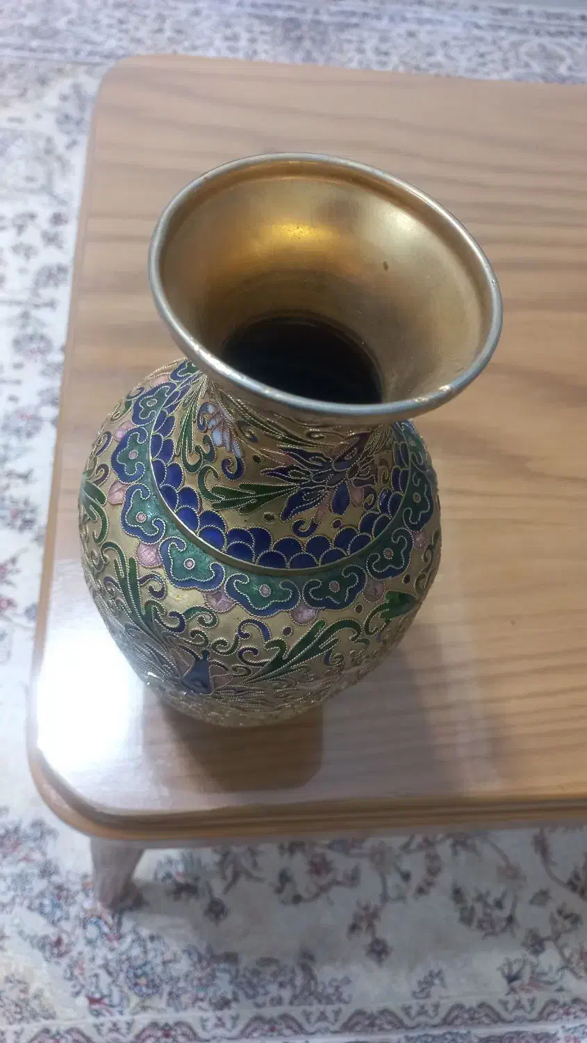 ت مسی روکش اب طلا|کلکسیون اشیاء عتیقه|مشکیندشت, |دیوار