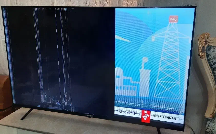 تلویزیون ایکس ویژن 55 اینچ نیاز به تعمیر|تلویزیون و پروژکتور|اندیشه, اندیشه فاز ۳|دیوار