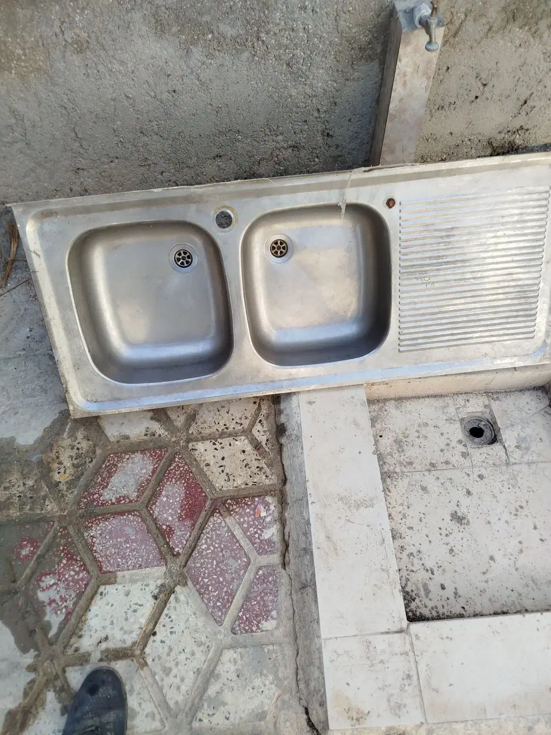 سینک استیل|آب‌چکان و نظم‌دهنده ظروف|برازجان, |دیوار