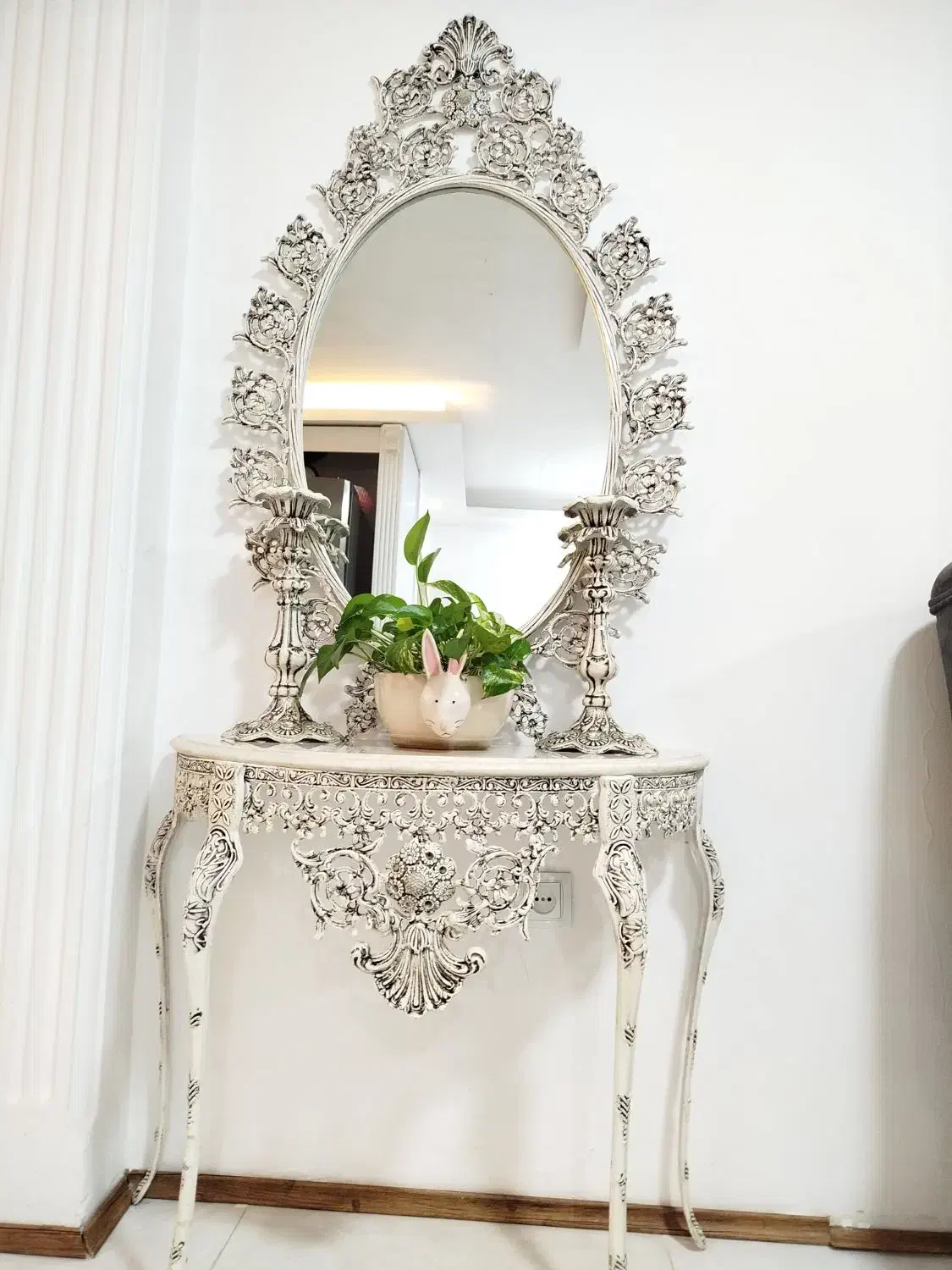 ایینه شمعدون در حد|بوفه، ویترین، کنسول|بندر انزلی, ساحل قو|دیوار