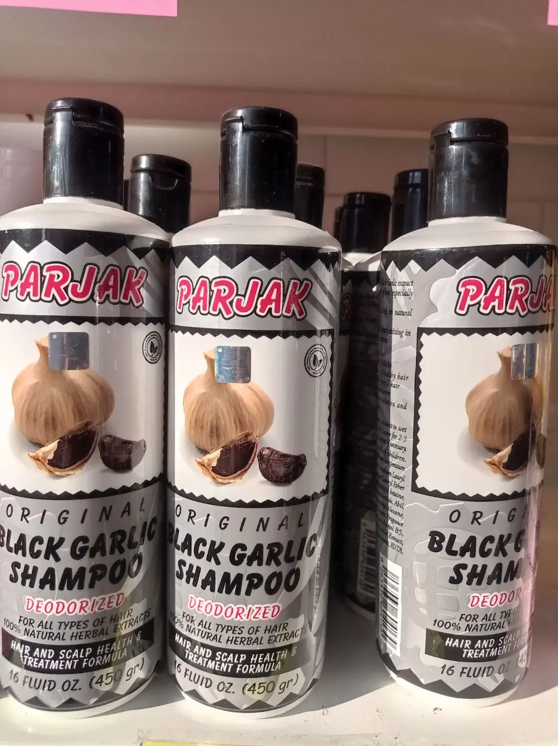 شامپو سیر سیاه پرژک/فروش ویژه|مواد شوینده و دستمال کاغذی|بندر دیر, |دیوار