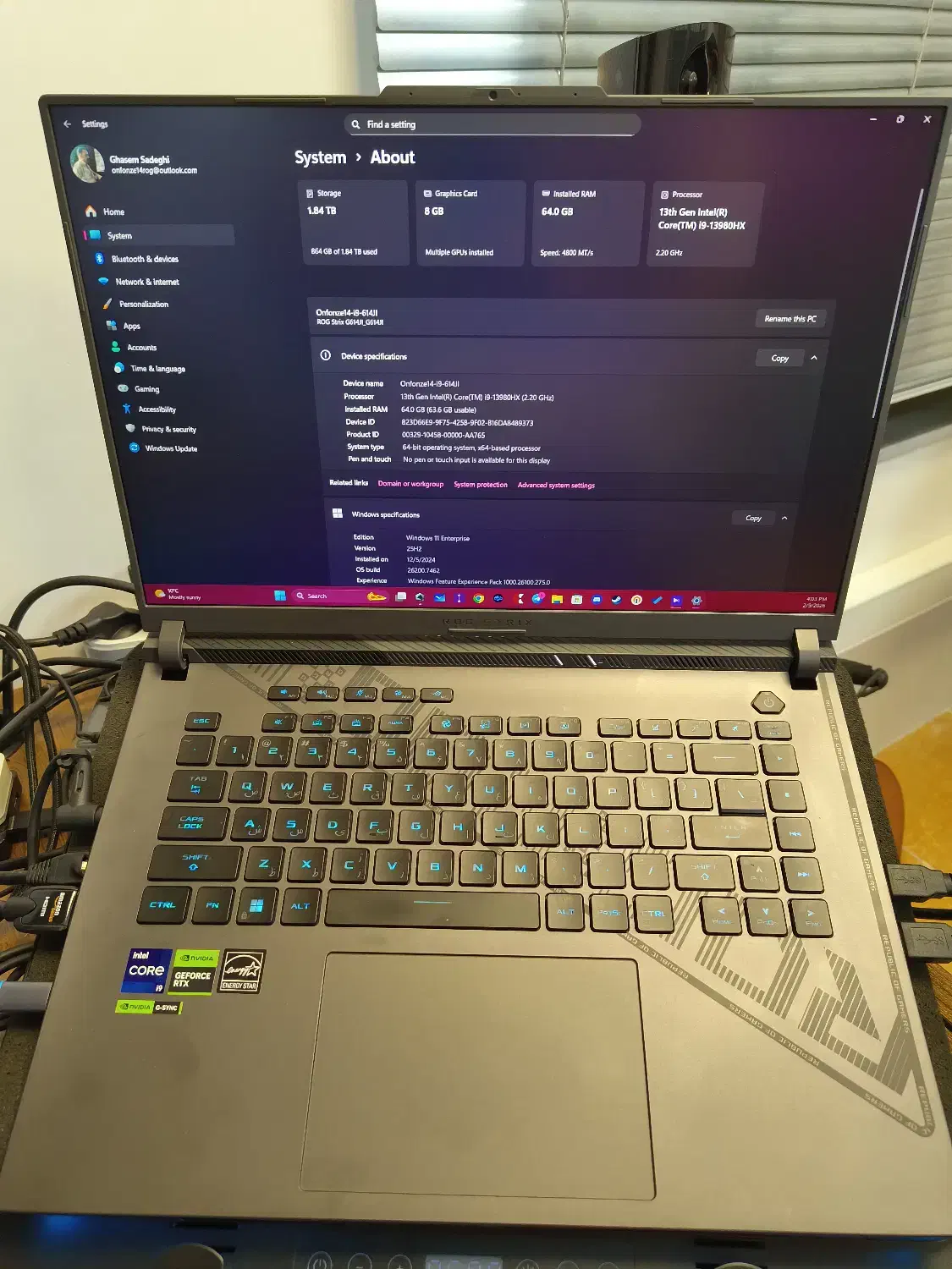 Rog G614ji custom|رایانه همراه|فشاپویه, |دیوار