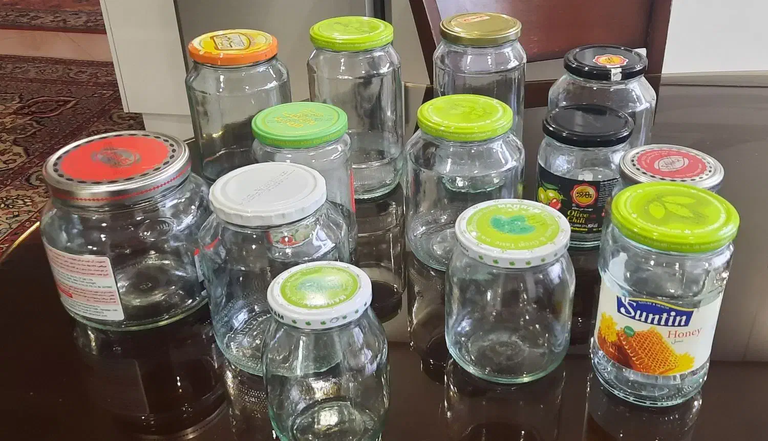 *شیشه ترشی ومربا*|ظروف نگهدارنده، پلاستیکی، یکبارمصرف|کرج, برغان|دیوار