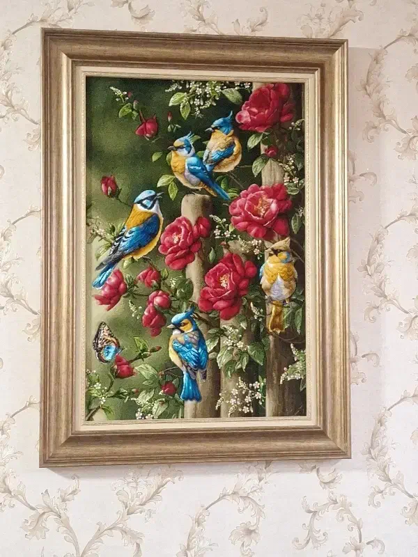 تابلو فرش باغ پرندگان|تابلو فرش|شیراز, بریجستون|دیوار