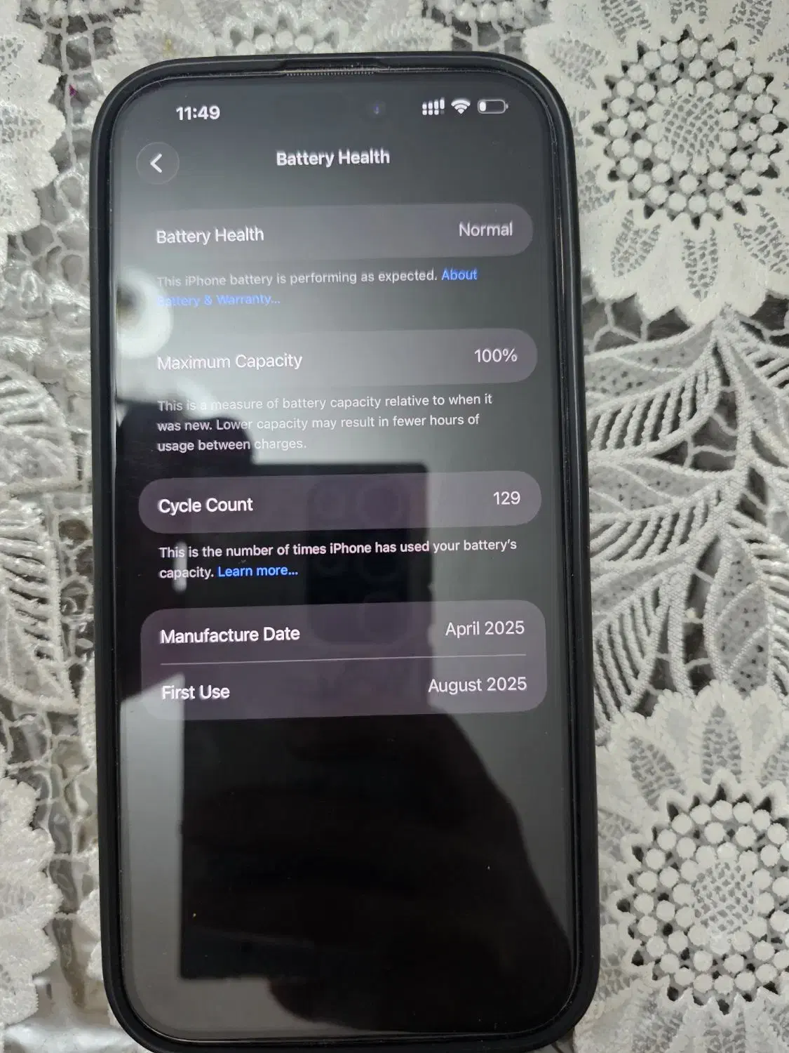 ایفن 16 promax zaa 256|موبایل|خرمآباد, |دیوار