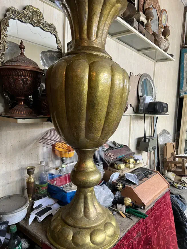 صنایع دستی گلدان برنجی|صنایع دستی و سایر لوازم تزئینی|تهران, اتابک|دیوار