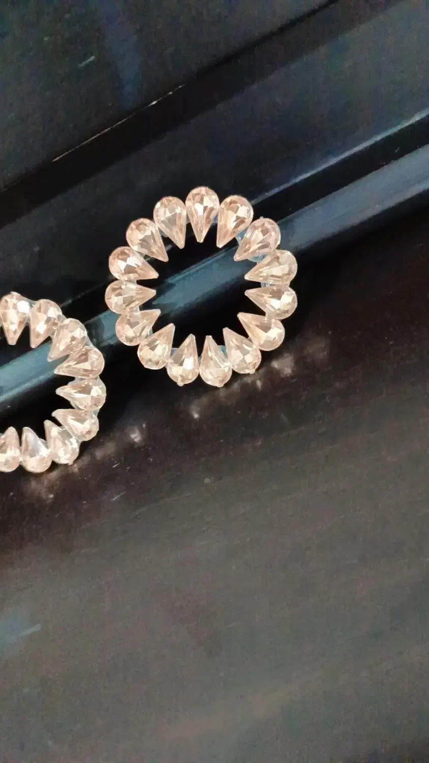 زیورآلات زنانه گوشواره نگینی مجلسی|بدلیجات|اصلاندوز, |دیوار