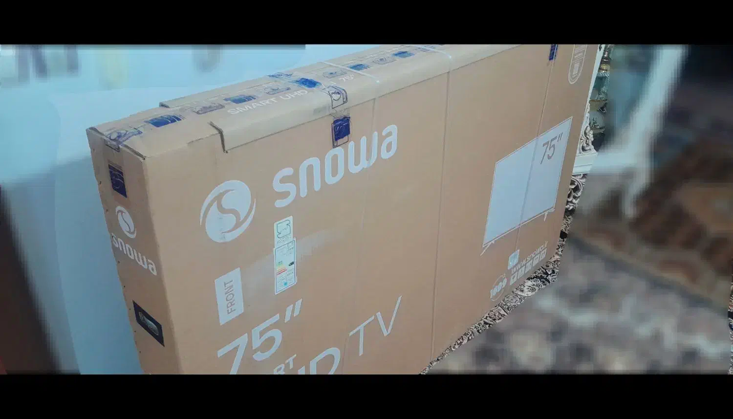 کارتن تلویزیون ۷۵ اینچ اسنوا|تلویزیون و پروژکتور|شریفآباد, |دیوار