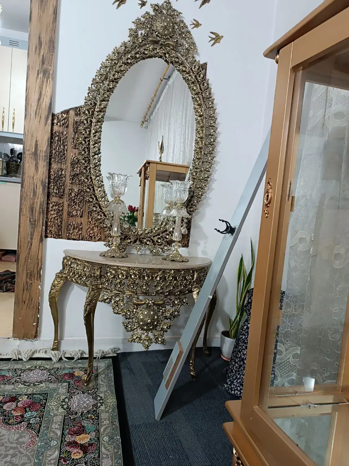 آینه کنسول|بوفه، ویترین، کنسول|فشاپویه, |دیوار