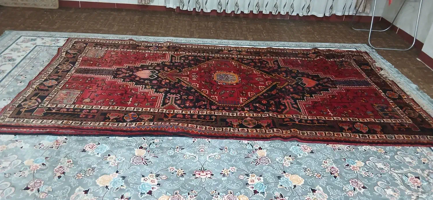 ۲تخته فرش دستباف|فرش|کرمانشاه, |دیوار